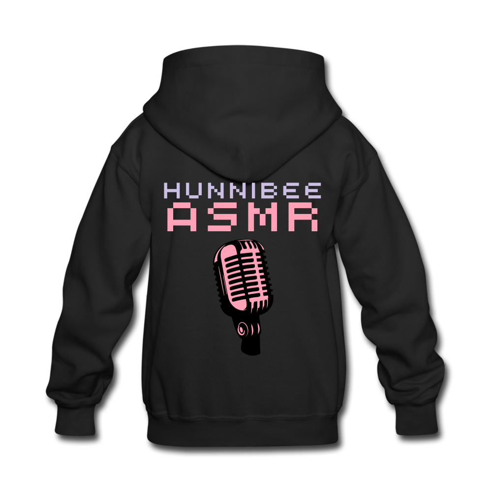 Kids' HunniBee ASMR Microphone Hoodie - black