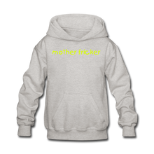 Load image into Gallery viewer, Mother Fricker Kids&#39; Hoodie (Salt &amp; Pepper) - heather gray
