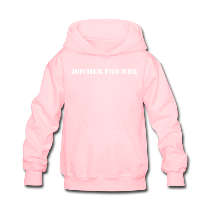 Mother Fricker Kids' Hoodie (Pink) - pink