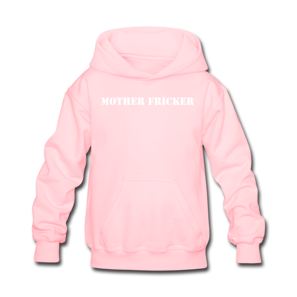 Mother Fricker Kids' Hoodie (Pink) - pink