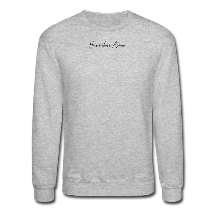 HunniBee ASMR Crew Neck Sweater - heather gray