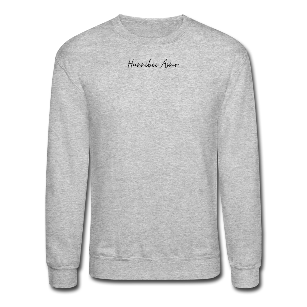 HunniBee ASMR Crew Neck Sweater - heather gray