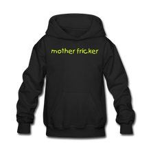 Load image into Gallery viewer, Mother Fricker Kids&#39; Hoodie (Black) - black
