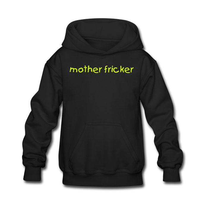 Mother Fricker Kids' Hoodie (Black) - black