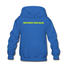 Load image into Gallery viewer, Mother Fricker Kids&#39; Hoodie (Blue) - royal blue
