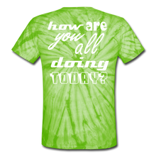 Load image into Gallery viewer, How Are You All...T-Shirt - spider lime green
